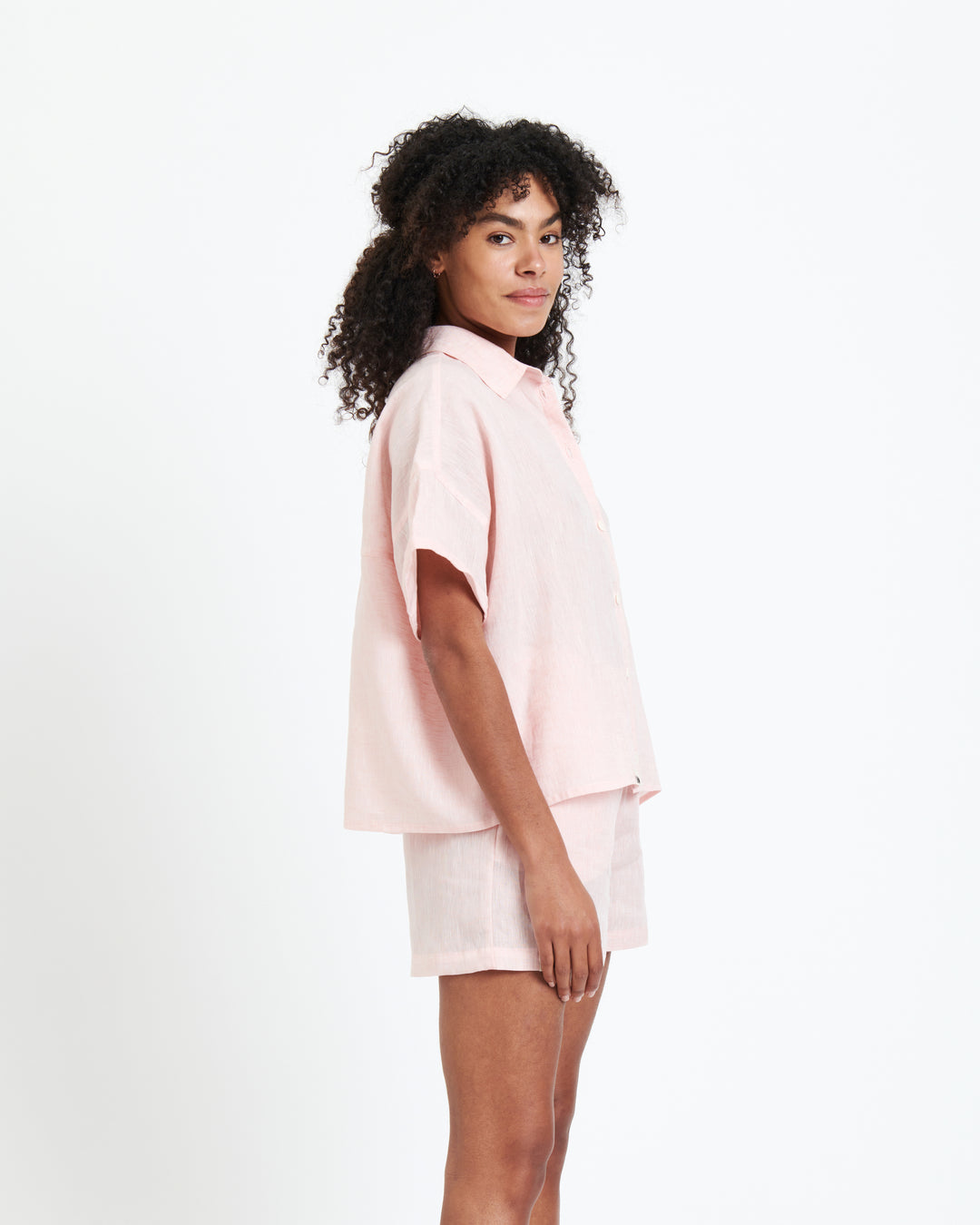New Optimist womenswear Bella | Short sleeve cropped blouse Blouse