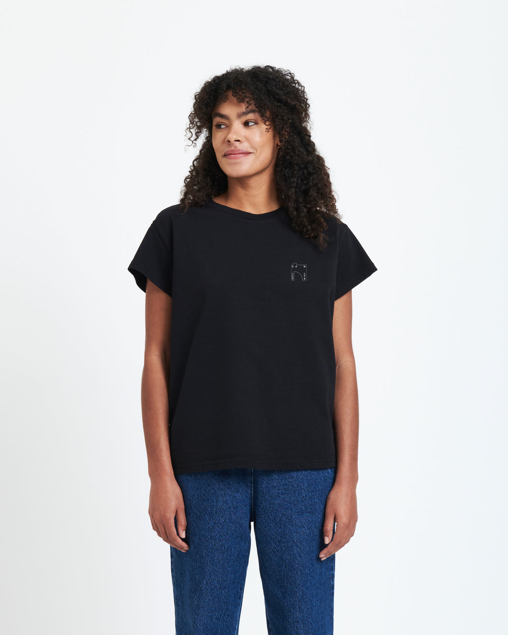 New Optimist womenswear Cascata | Heavyweight T-shirt factory print T-shirt