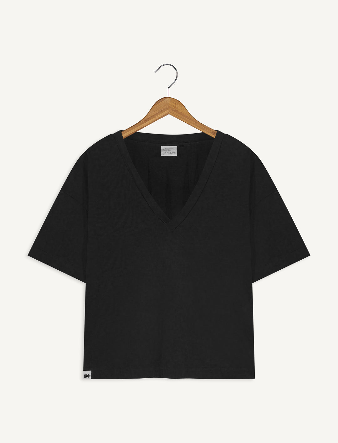 New Optimist womenswear Pettirosso | V-neck heavyweight T-shirt T-shirt