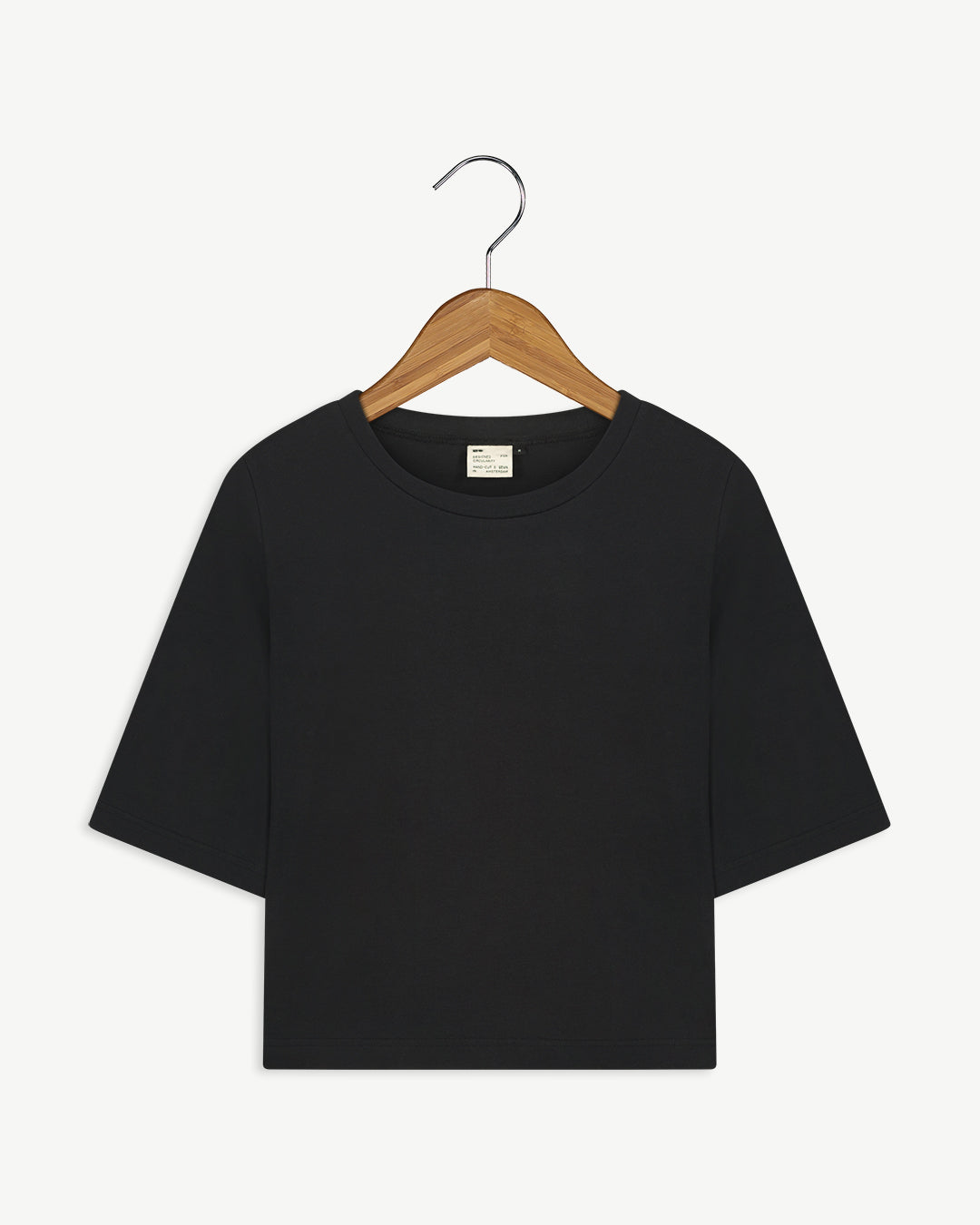 New Optimist womenswear Rondine | T-shirt with elbow-length sleeves T-shirt BLACK