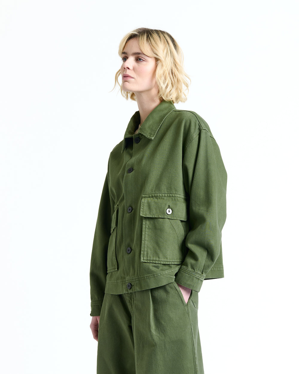 New Optimist womenswear Axt | Oversized twill jacket Jacket