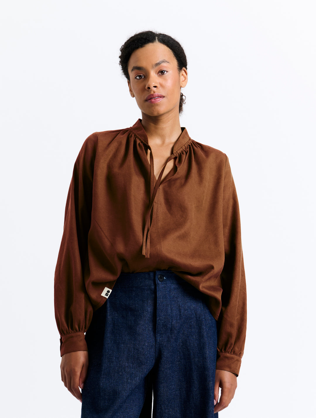 New Optimist womenswear Bree | Brown blouse Blouse