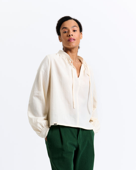 New Optimist womenswear Bree | Off white blouse Blouse