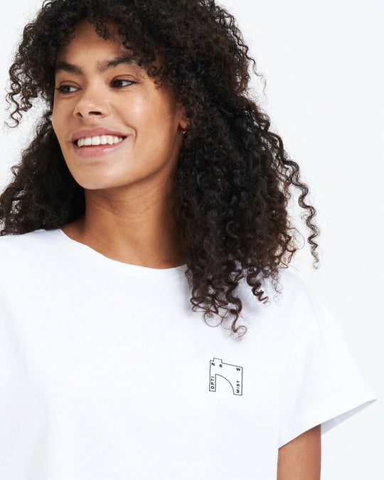 New Optimist womenswear 250gsm boxy T-shirt factory print T-shirt