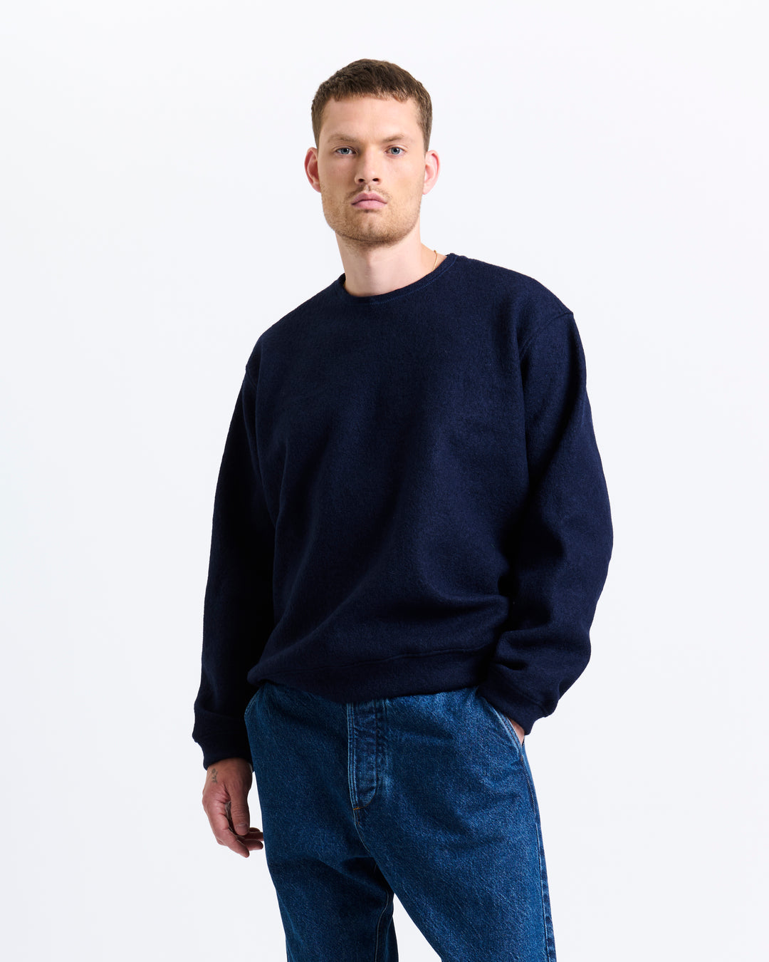 New Optimist Unisex Cadz | Oversized wool crewneck Crewneck