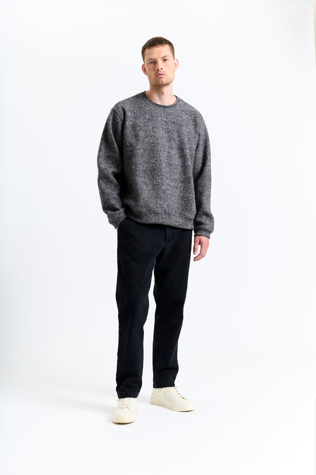 New Optimist menswear Cadz | Oversized wool crewneck Crewneck