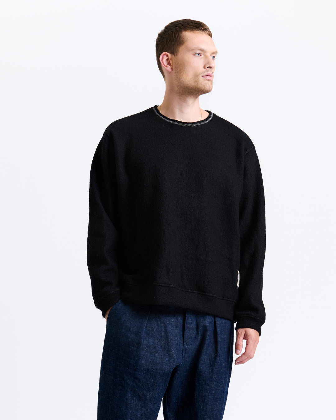 New Optimist menswear Cadz | Oversized wool crewneck Crewneck