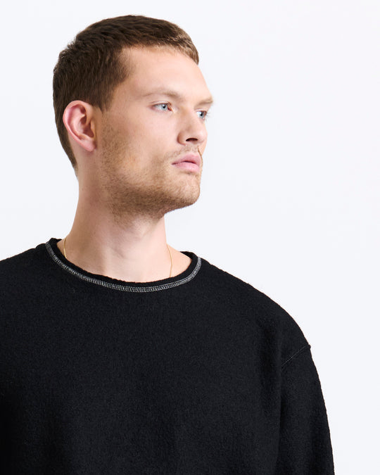 New Optimist menswear Cadz | Oversized wool crewneck Crewneck