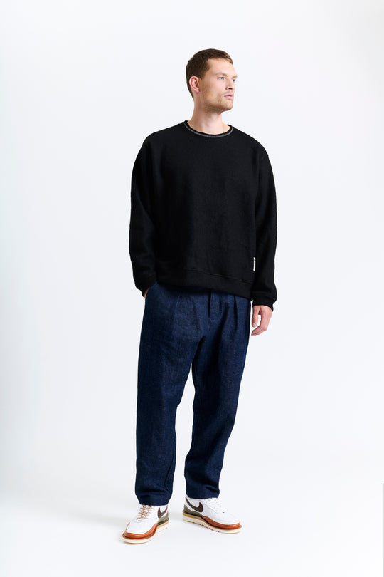 New Optimist menswear Cadz | Oversized wool crewneck Crewneck