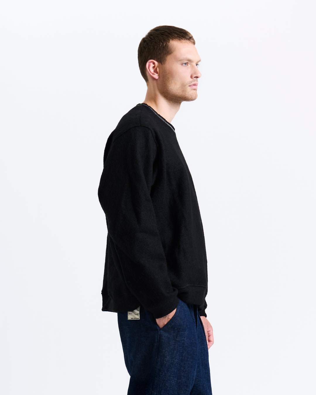 New Optimist menswear Cadz | Oversized wool crewneck Crewneck