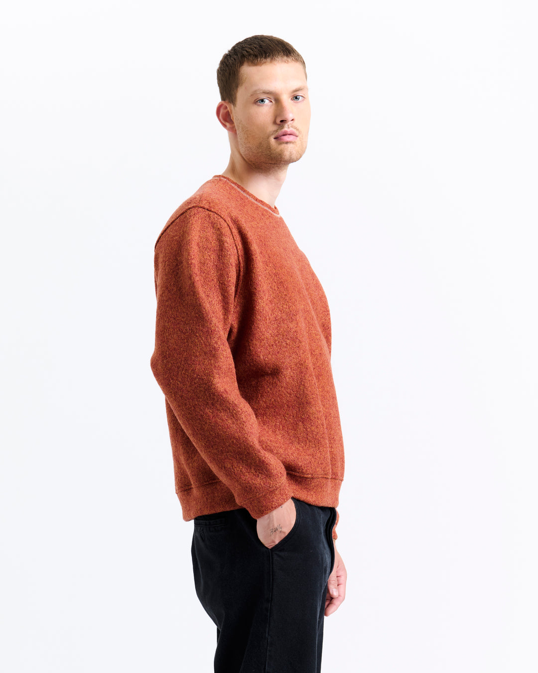 New Optimist menswear Cadz | Oversized wool crewneck Crewneck