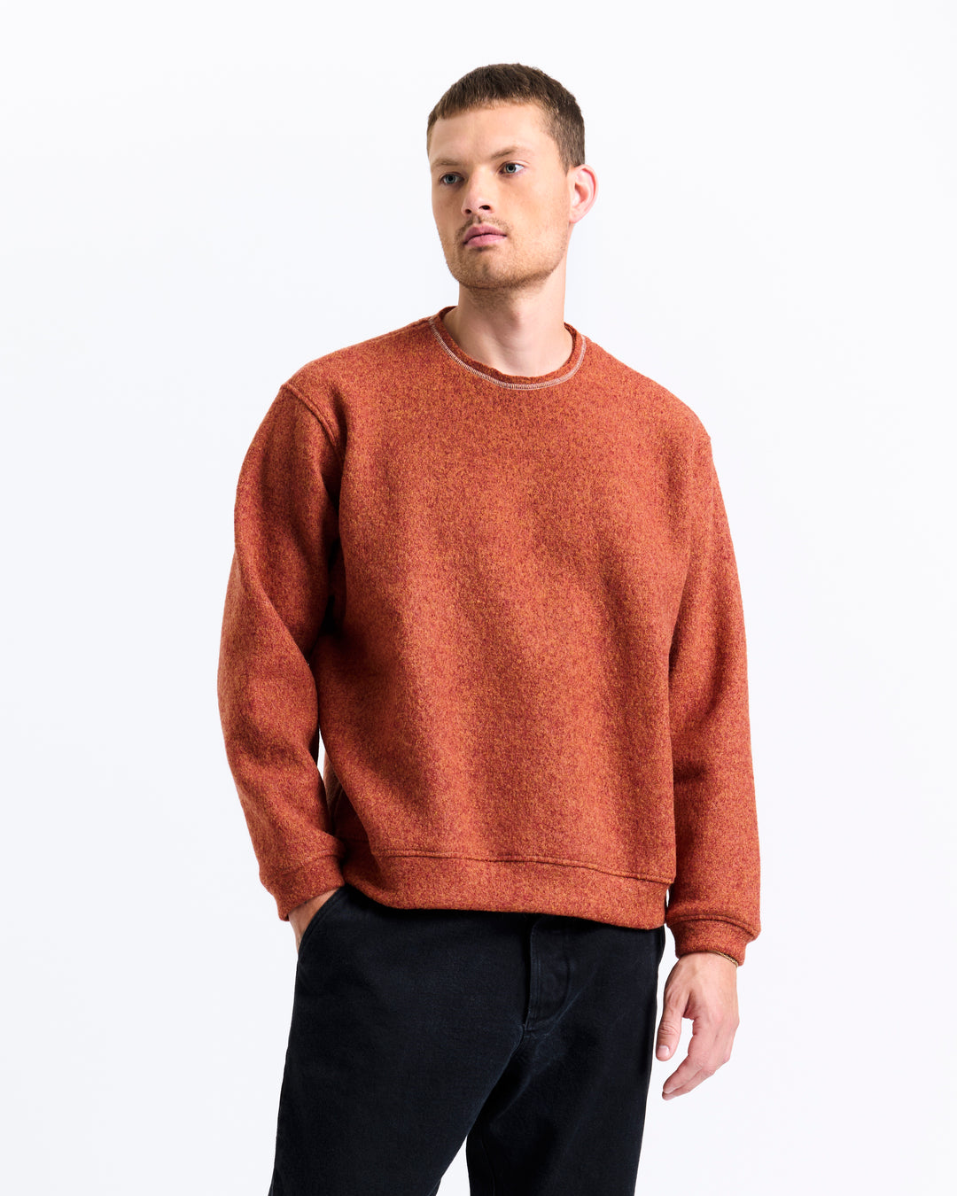 New Optimist menswear Cadz | Oversized wool crewneck Crewneck