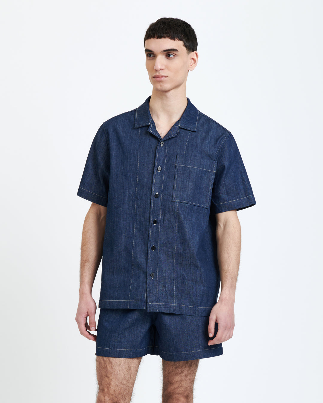New Optimist menswear Calla | Summer denim island shirt Blouse