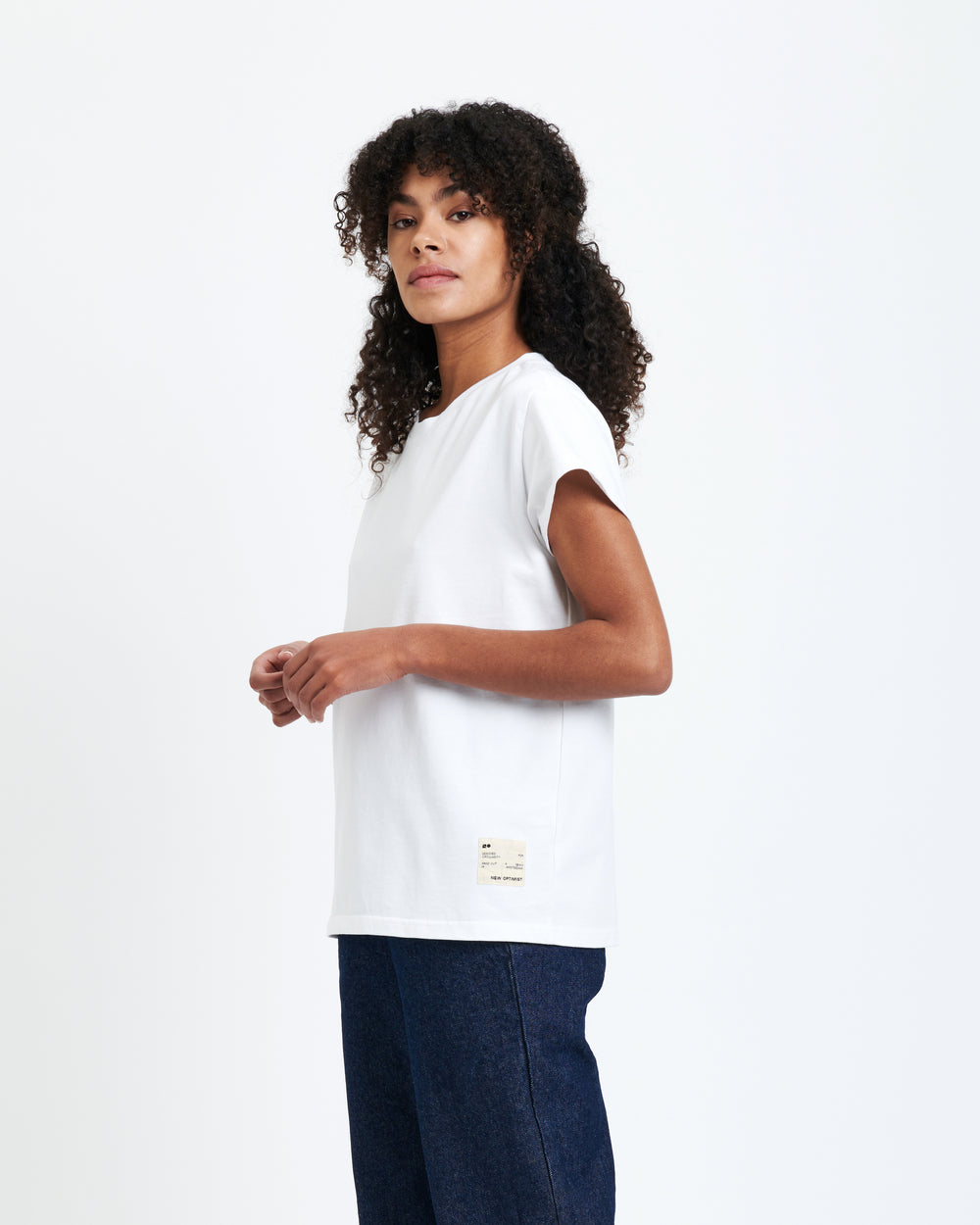 New Optimist womenswear Boxy T-shirt optic white T-shirt