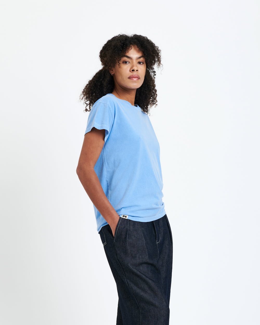 New Optimist womenswear Cascata | Garment dyed T-shirt T-shirt