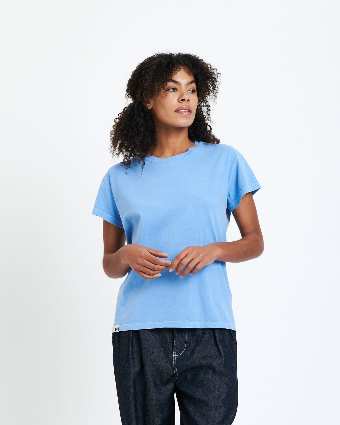 New Optimist womenswear Cascata | Garment dyed T-shirt T-shirt