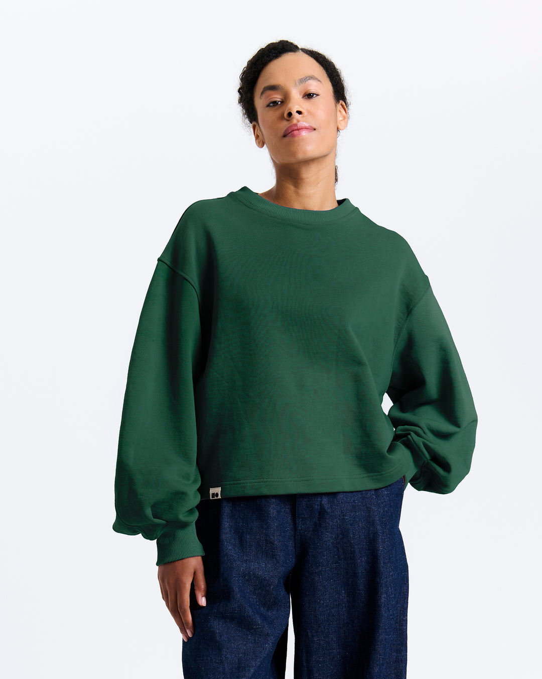 New Optimist womenswear Duis | balloon sleeved sweat Crewneck