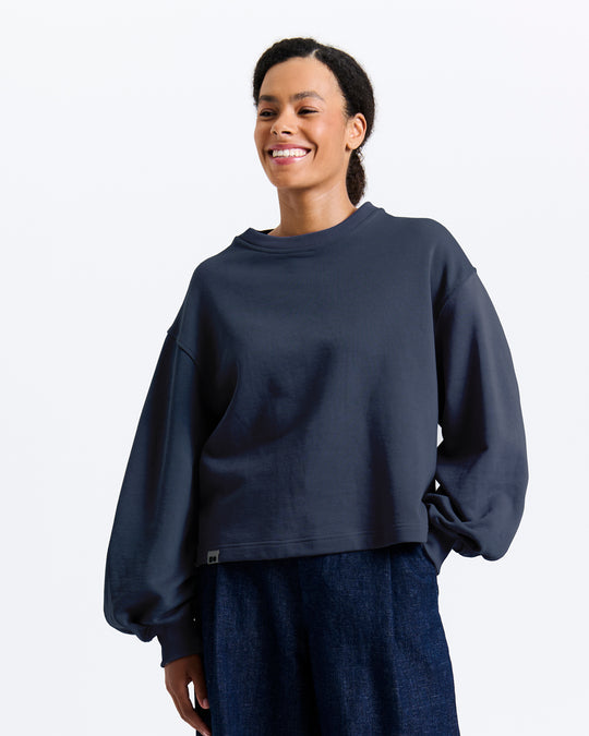 New Optimist womenswear Duis | balloon sleeved sweat Crewneck