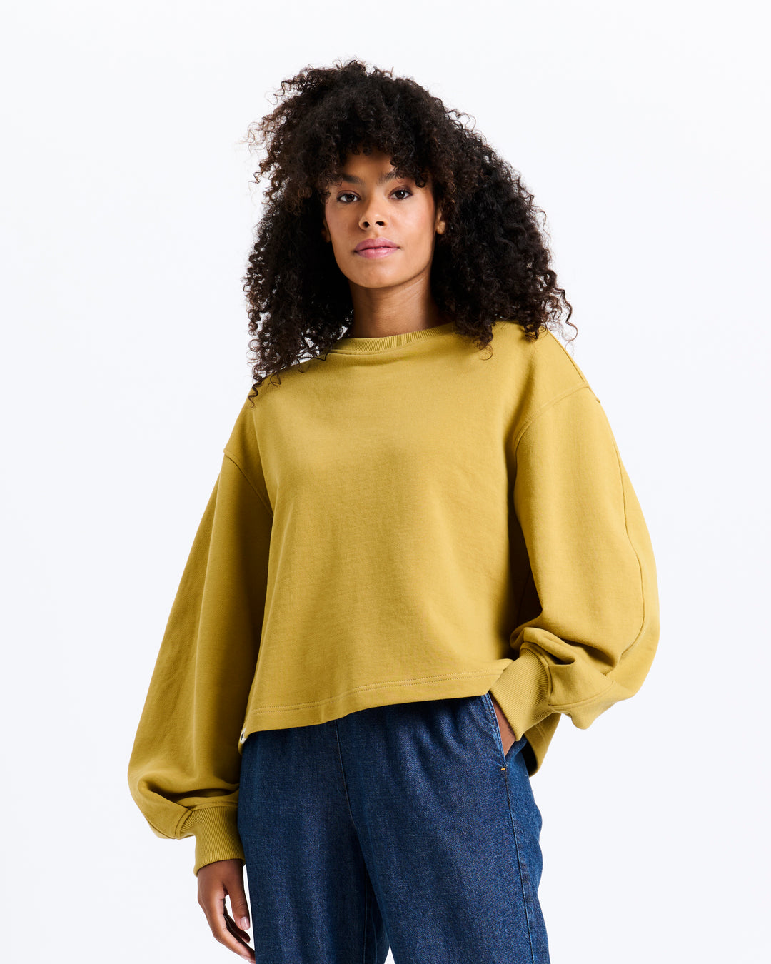 New Optimist womenswear Duis | balloon sleeved sweat Crewneck