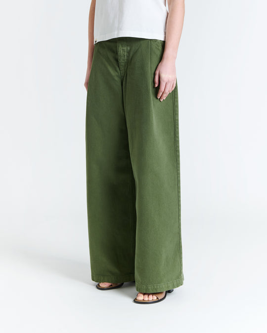 New Optimist womenswear Eeth | Wide-leg pleated pant Pants