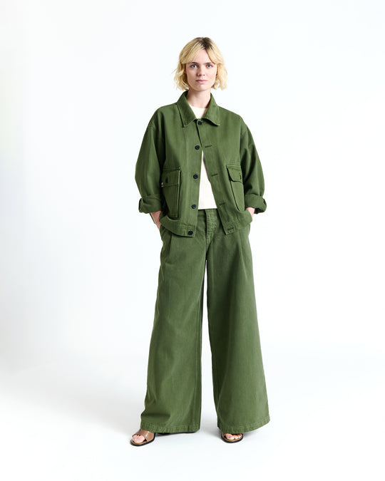 New Optimist womenswear Eeth | Wide-leg pleated pant Pants