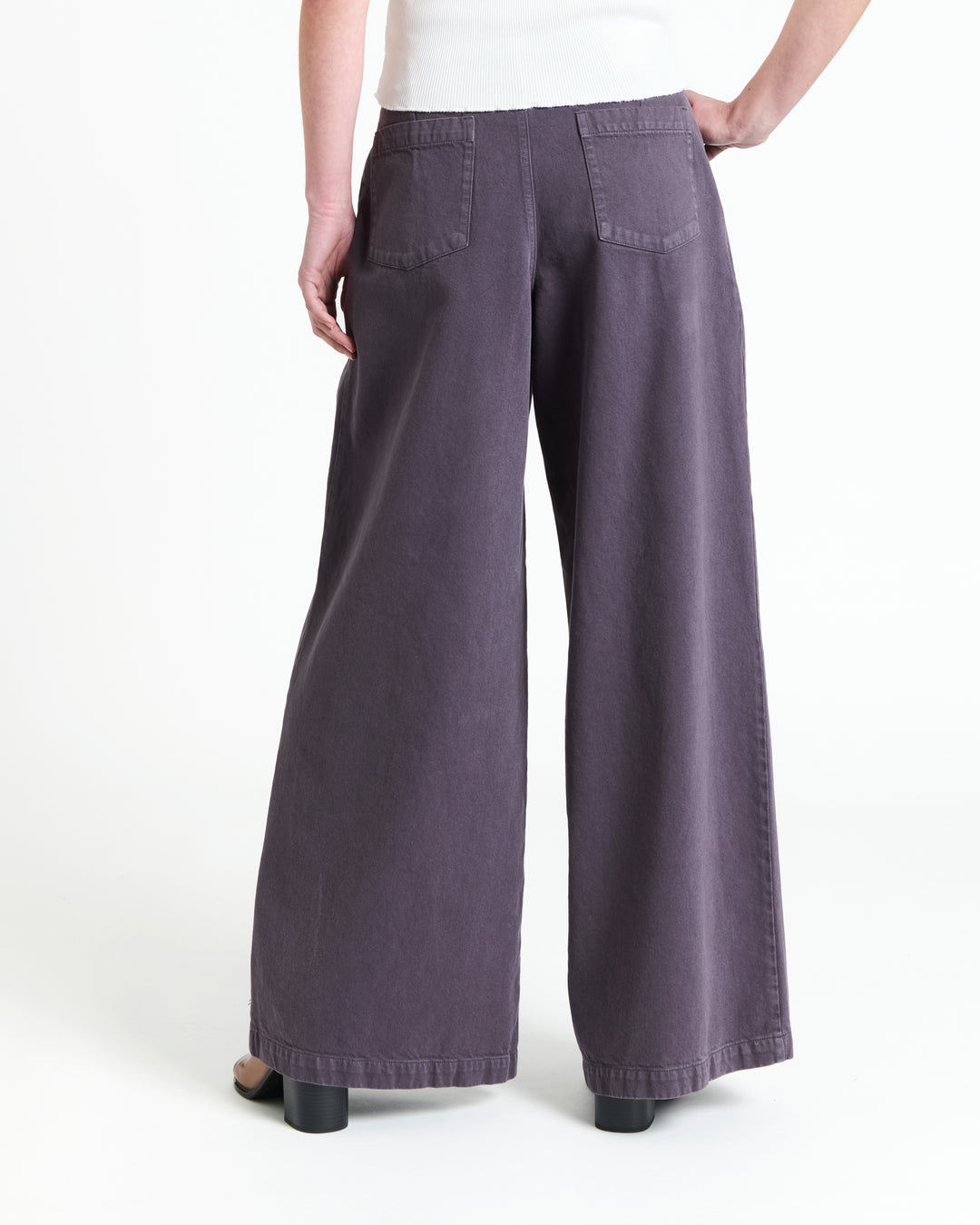 New Optimist womenswear Eeth | Wide-leg pleated pant Pants