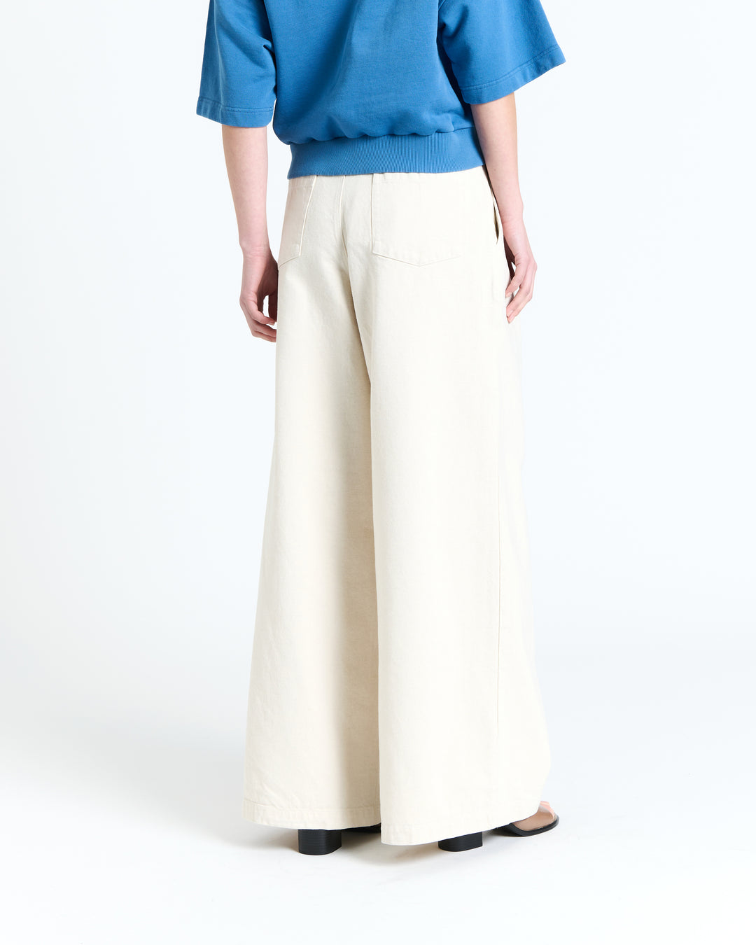 New Optimist womenswear Eeth | Wide-leg pleated pant Pants