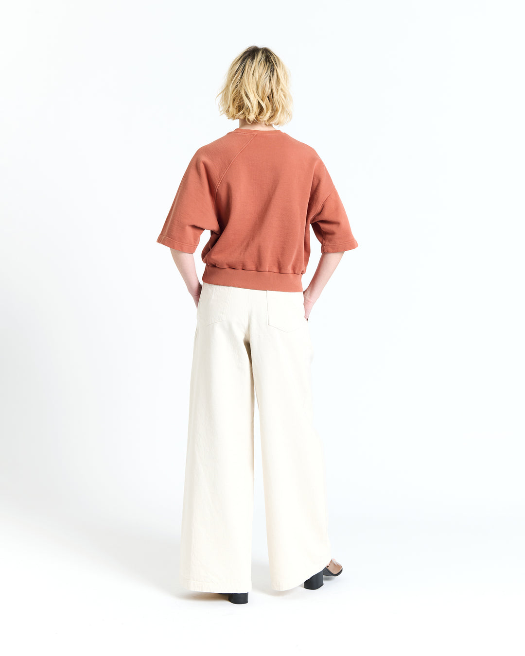 New Optimist womenswear Eeth | Wide-leg pleated pant Pants