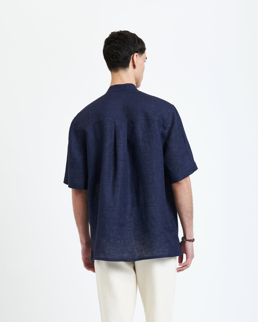 New Optimist menswear Gessetto | Linnen short-sleeve shirt Blouse