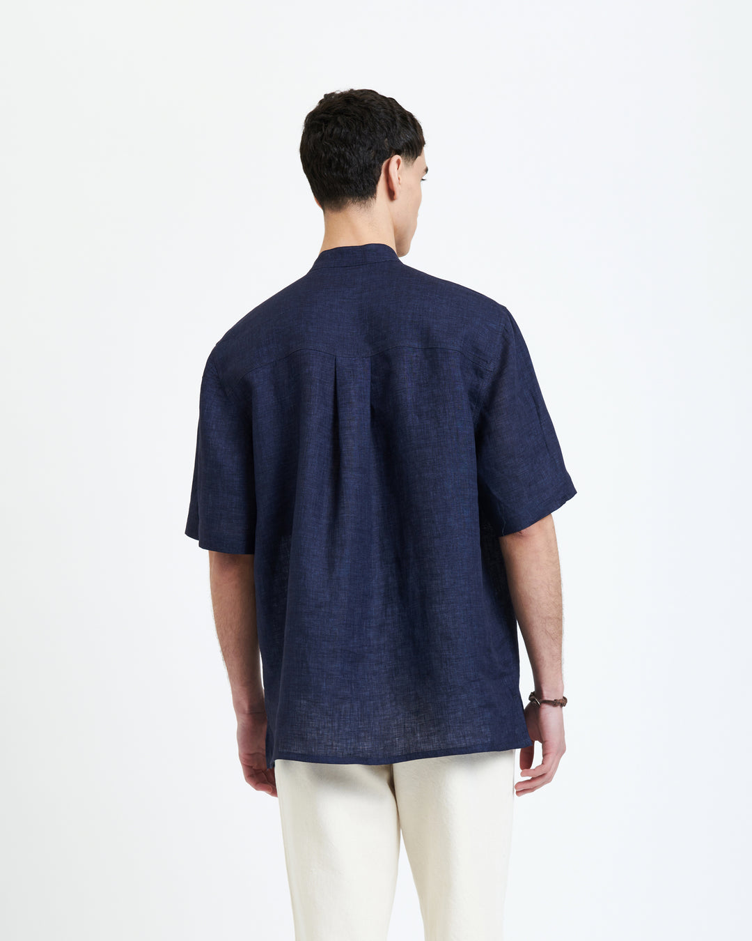 New Optimist menswear Gessetto | Linnen short-sleeve shirt Blouse