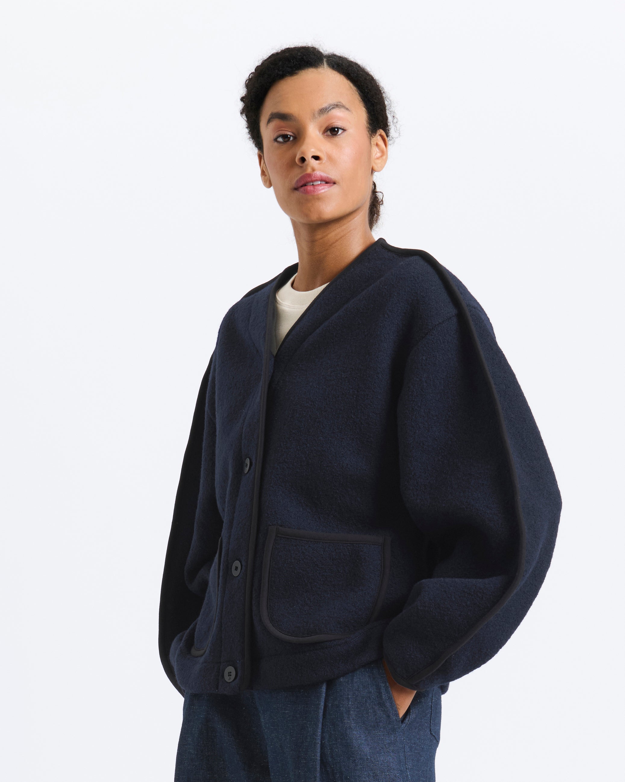 K*i様 90s short wool bomber jacket navy Goes | Wool bomber jacket – New Optimist
