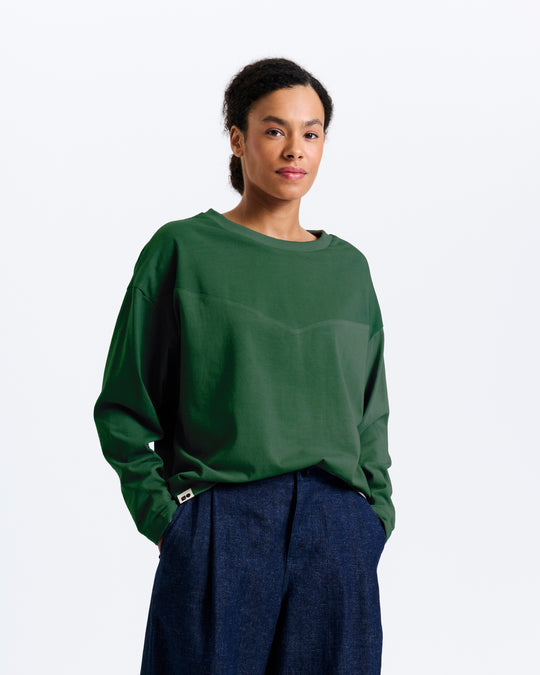 New Optimist womenswear Gras | Sculpt silhouette longsleeve Shirt