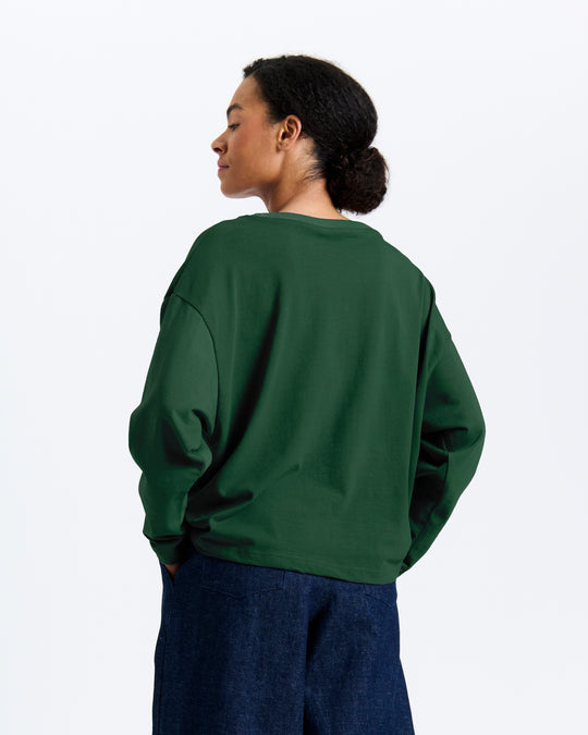 New Optimist womenswear Gras | Sculpt silhouette longsleeve Shirt