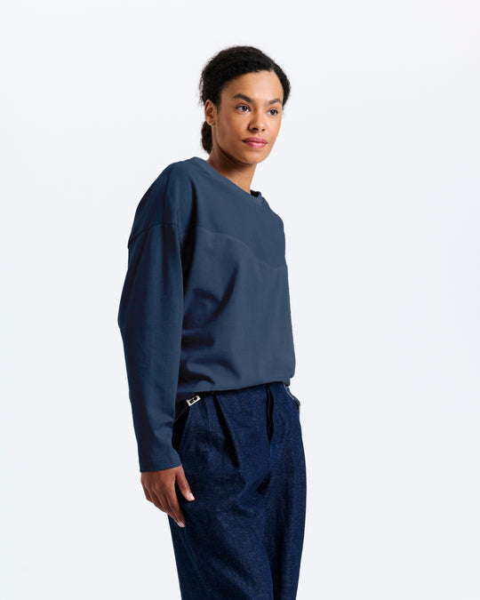 New Optimist womenswear Gras | Sculpt silhouette longsleeve Shirt