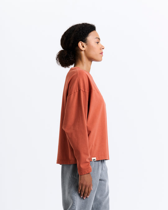 New Optimist womenswear Gras | Sculpt silhouette longsleeve Shirt