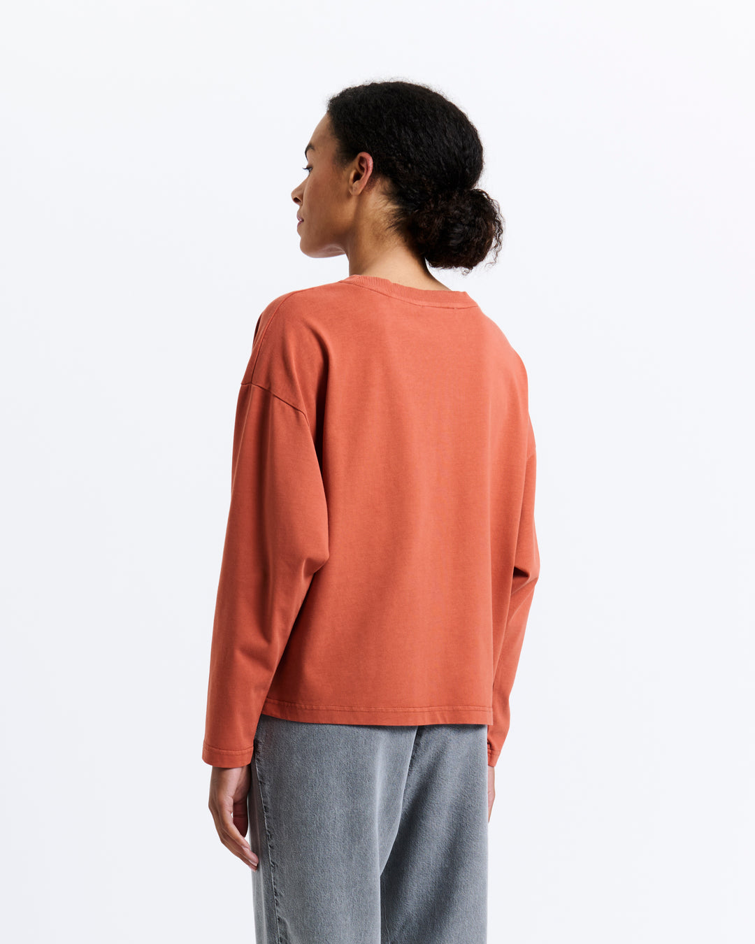 New Optimist womenswear Gras | Sculpt silhouette longsleeve Shirt