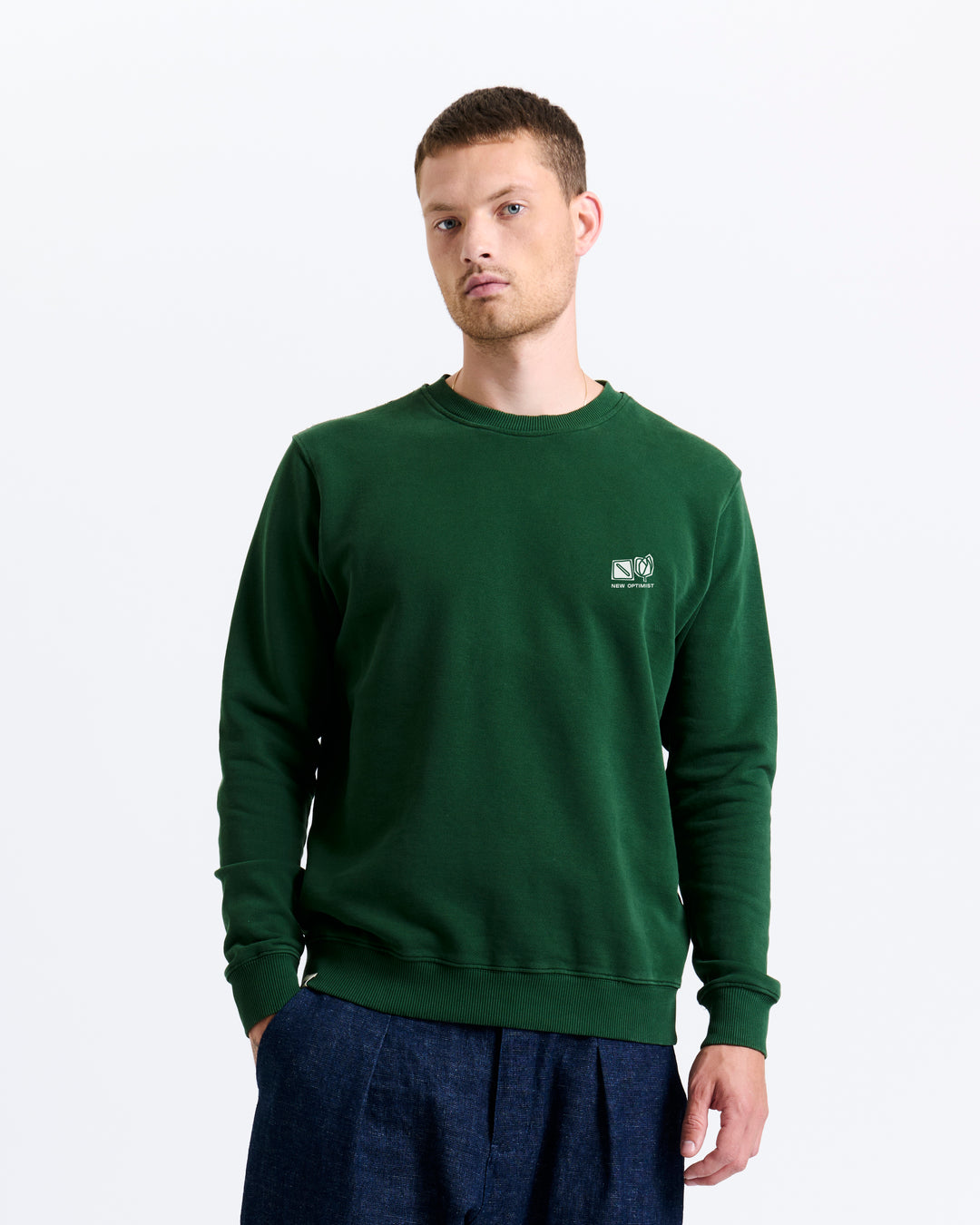 New Optimist menswear Hens | Regular fit crewneck Crewneck