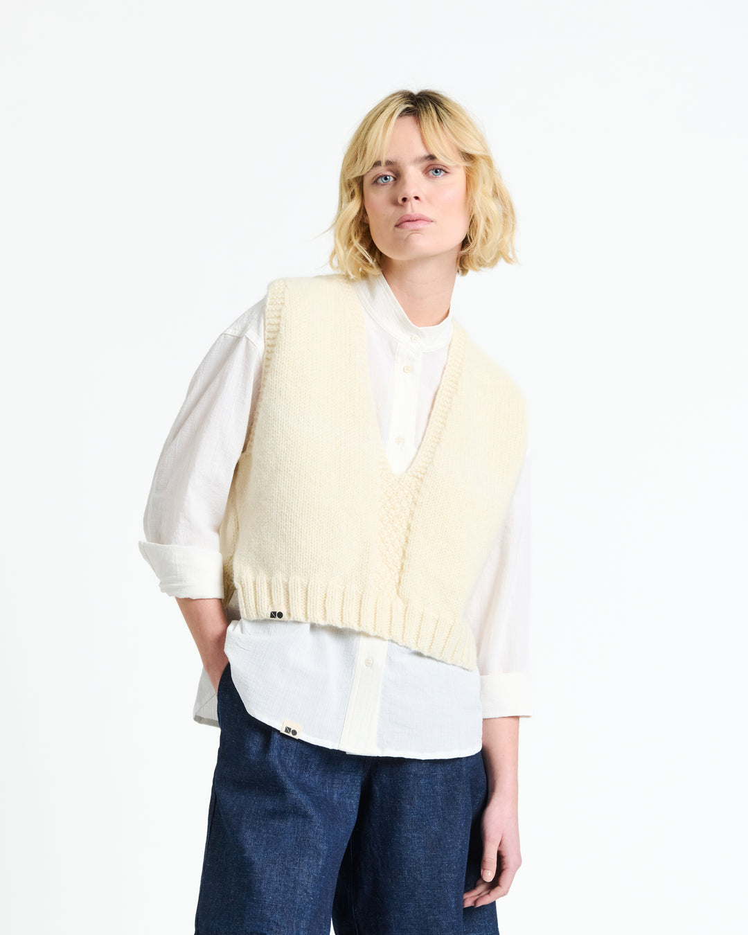 New Optimist womenswear Jisp | Knitted spencer Vest