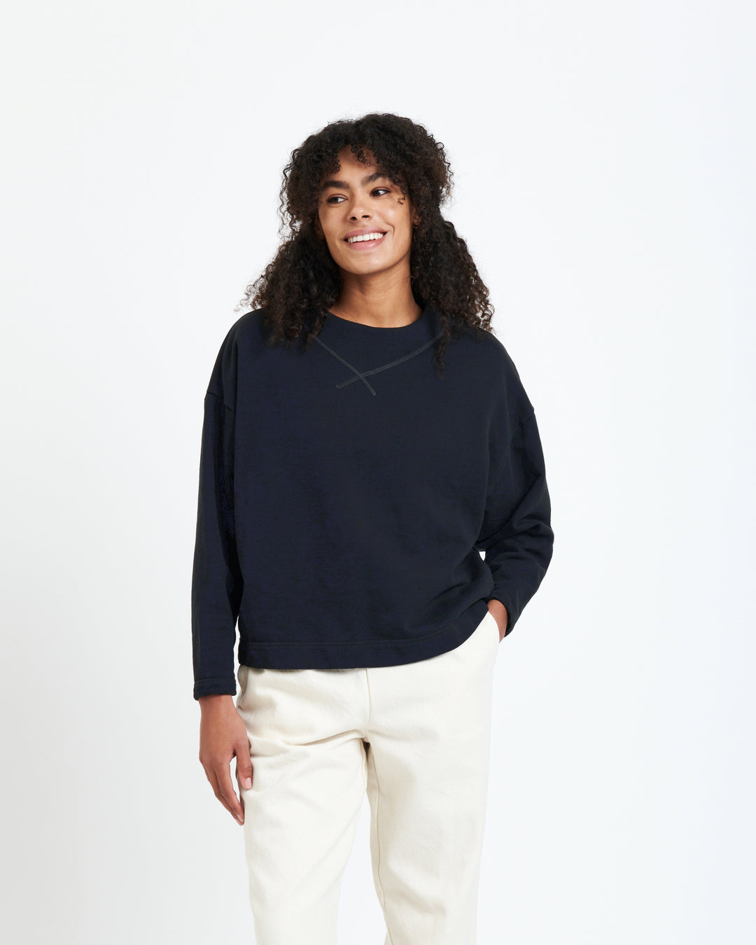 New Optimist womenswear Lilli Crewneck