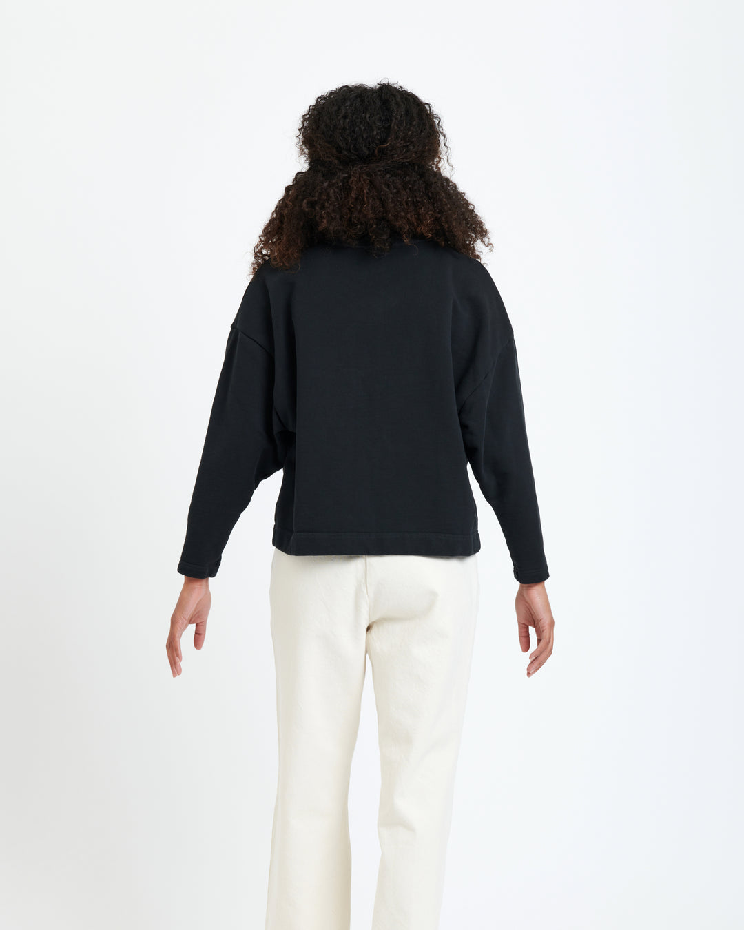 New Optimist womenswear Lilli | Coverstitch detail sweater Crewneck