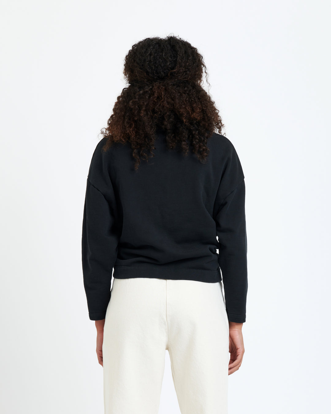 New Optimist womenswear Lilli | Coverstitch detail sweater Crewneck