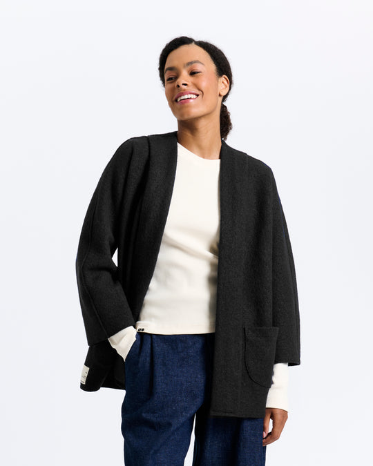 New Optimist womenswear Moer | Wool kimono 