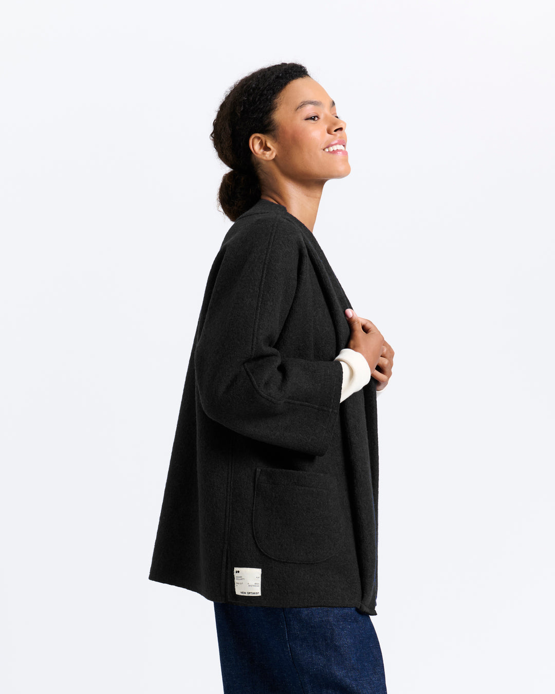 New Optimist womenswear Moer | Wool kimono 