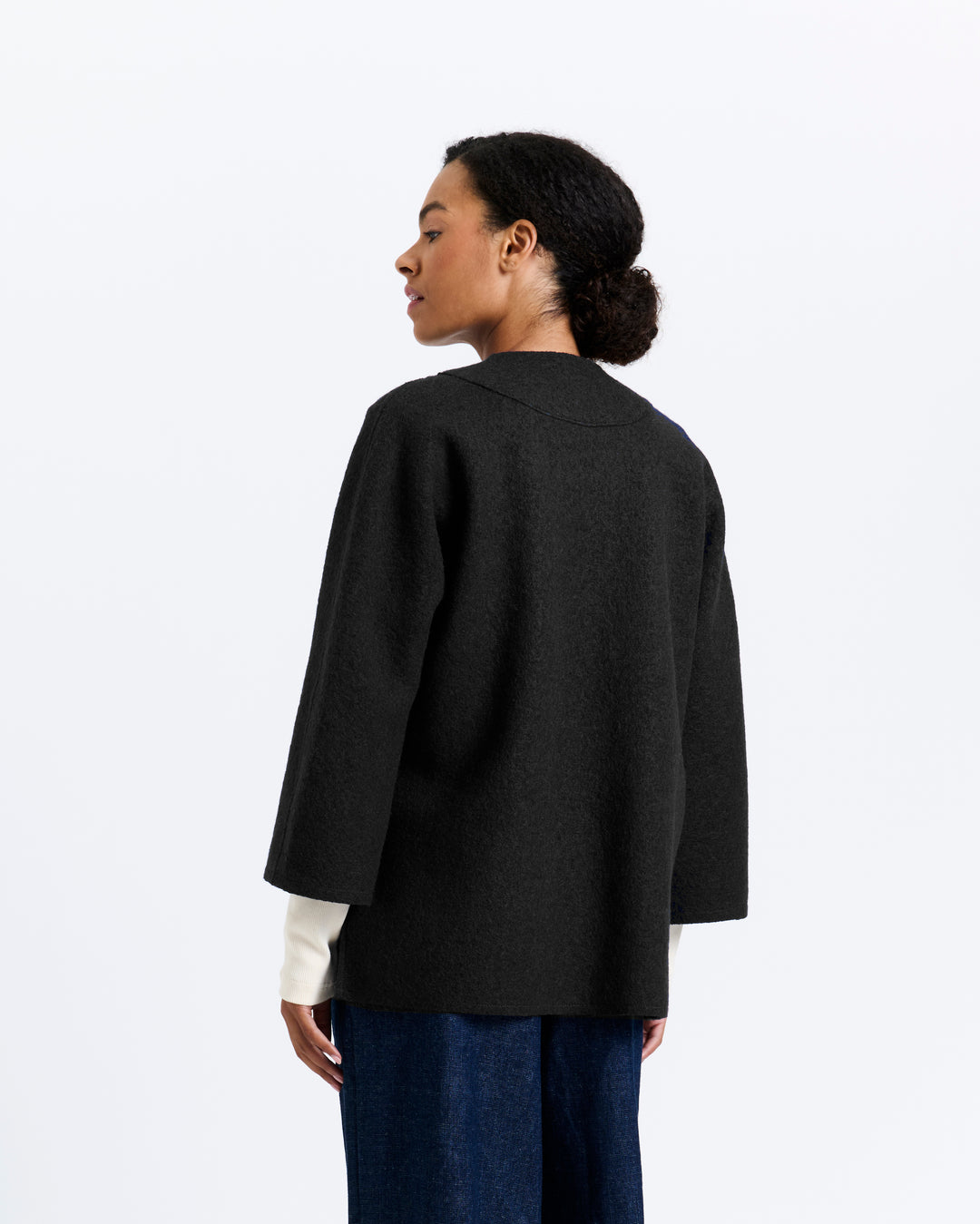 New Optimist womenswear Moer | Wool kimono 