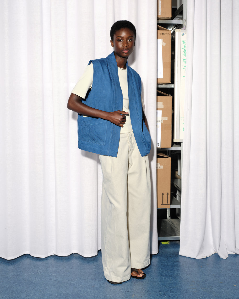 New Optimist menswear Mook Kimono vest