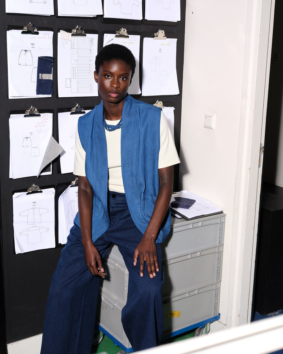 New Optimist menswear Mook Kimono vest