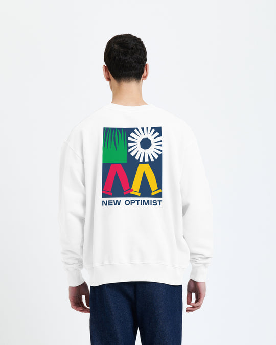 New Optimist Unisex Olmo | Unisex sweat with backprint Crewneck