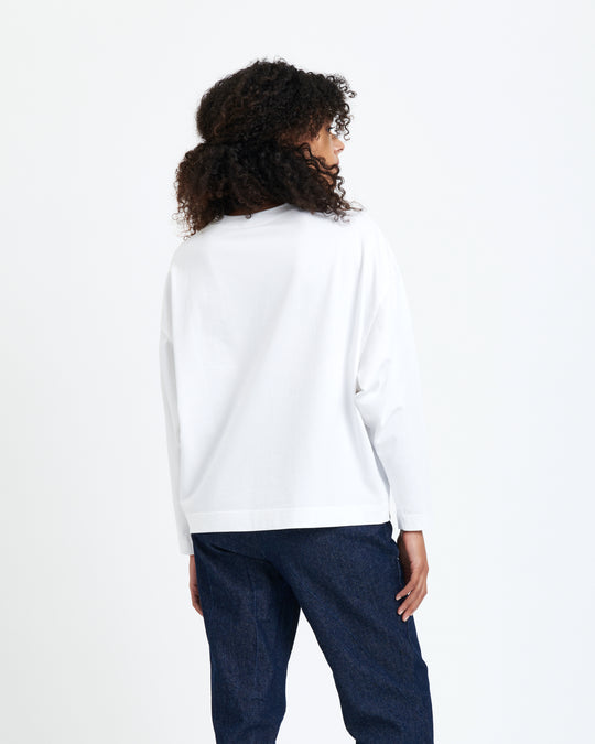 New Optimist womenswear Respiro | Coverstitch detail longsleeve Longsleeve