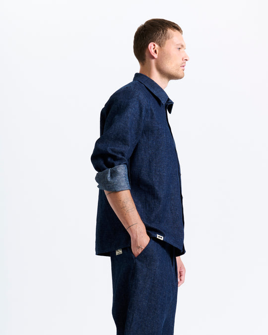 New Optimist menswear Sluis | Relaxed denim shirt Blouse