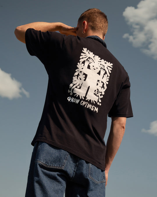 New Optimist menswear Spiaggia | Relaxed T-shirt 'Grow Optimism' T-shirt